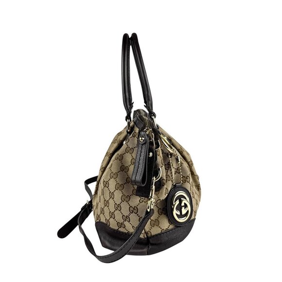 GUCCI Brown Leather Shoulder Bag - Picture 2 of 5